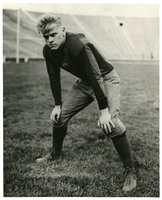 Gerald Ford posed in football uniform