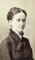 Photograph portrait of Alice Boise as a young woman. 