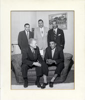 Willis Ward and Gerald Ford  with three unidentified men