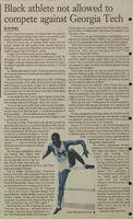 Michigan Daily historical article on Willis Ward "Black Athlete not Allowed to Compete Against Georgia Tech"